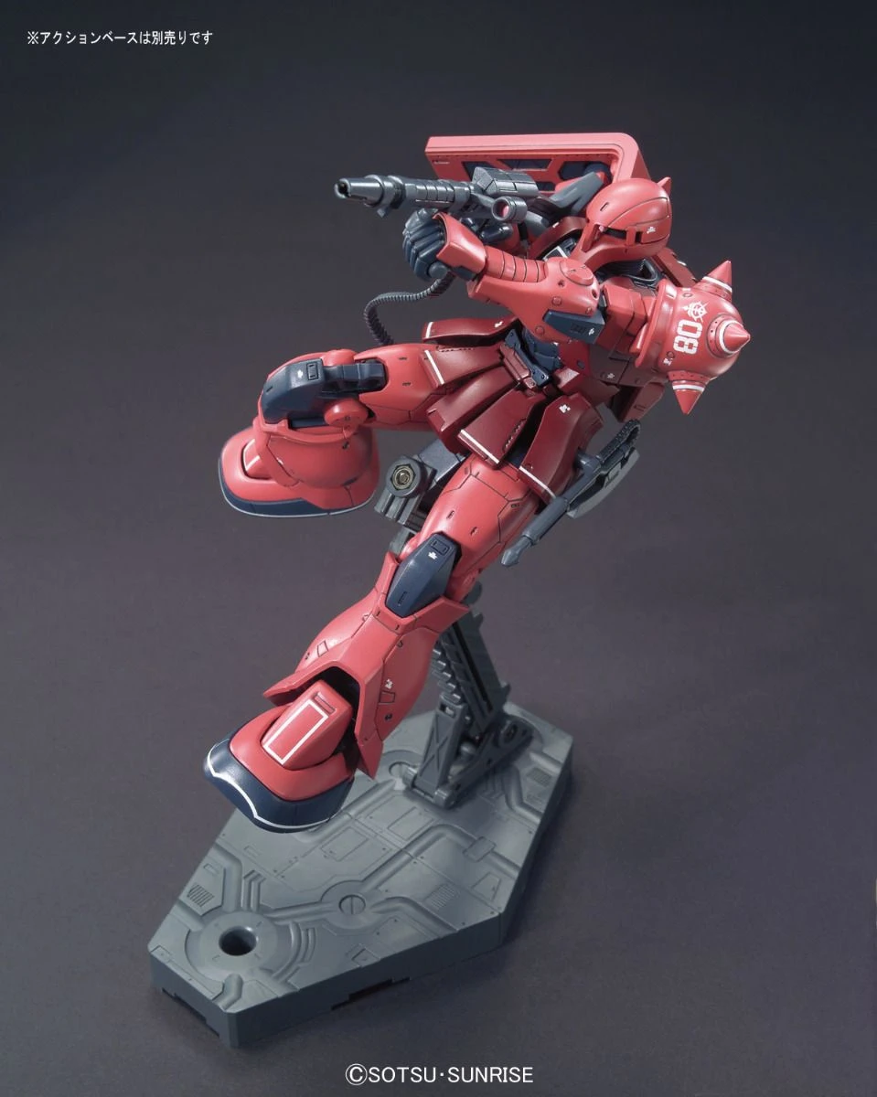 Bandai Gundam 1/144 HG The Origin #13 MS-05S Char Aznable Zaku I Model Kit - Image 4