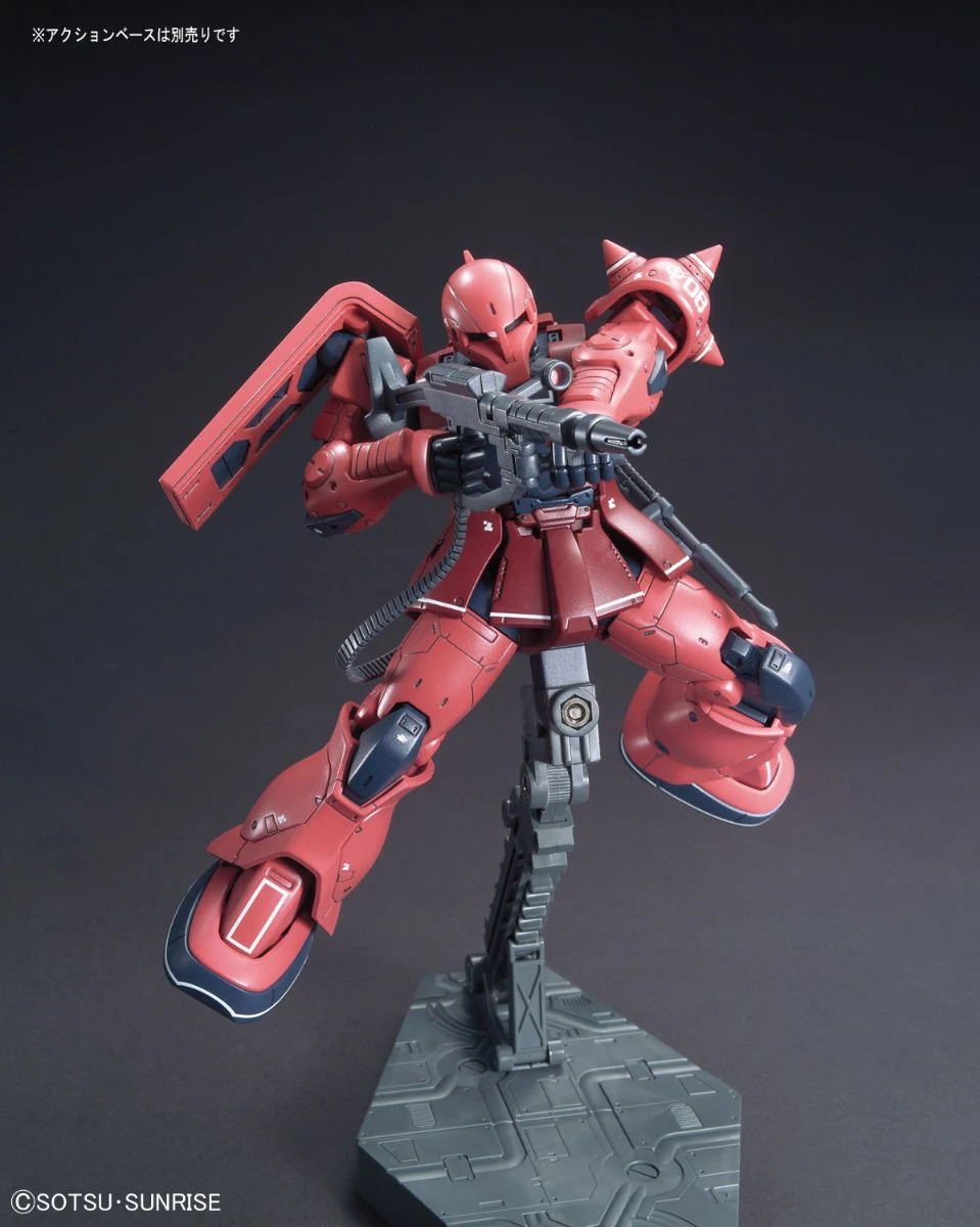 Bandai Gundam 1/144 HG The Origin #13 MS-05S Char Aznable Zaku I Model Kit - Image 6