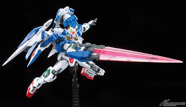 Bandai Gundam 1/144 RG #18 Gundam 00 GN-0000+GNR-010 00 Raiser Model Kit - Image 7