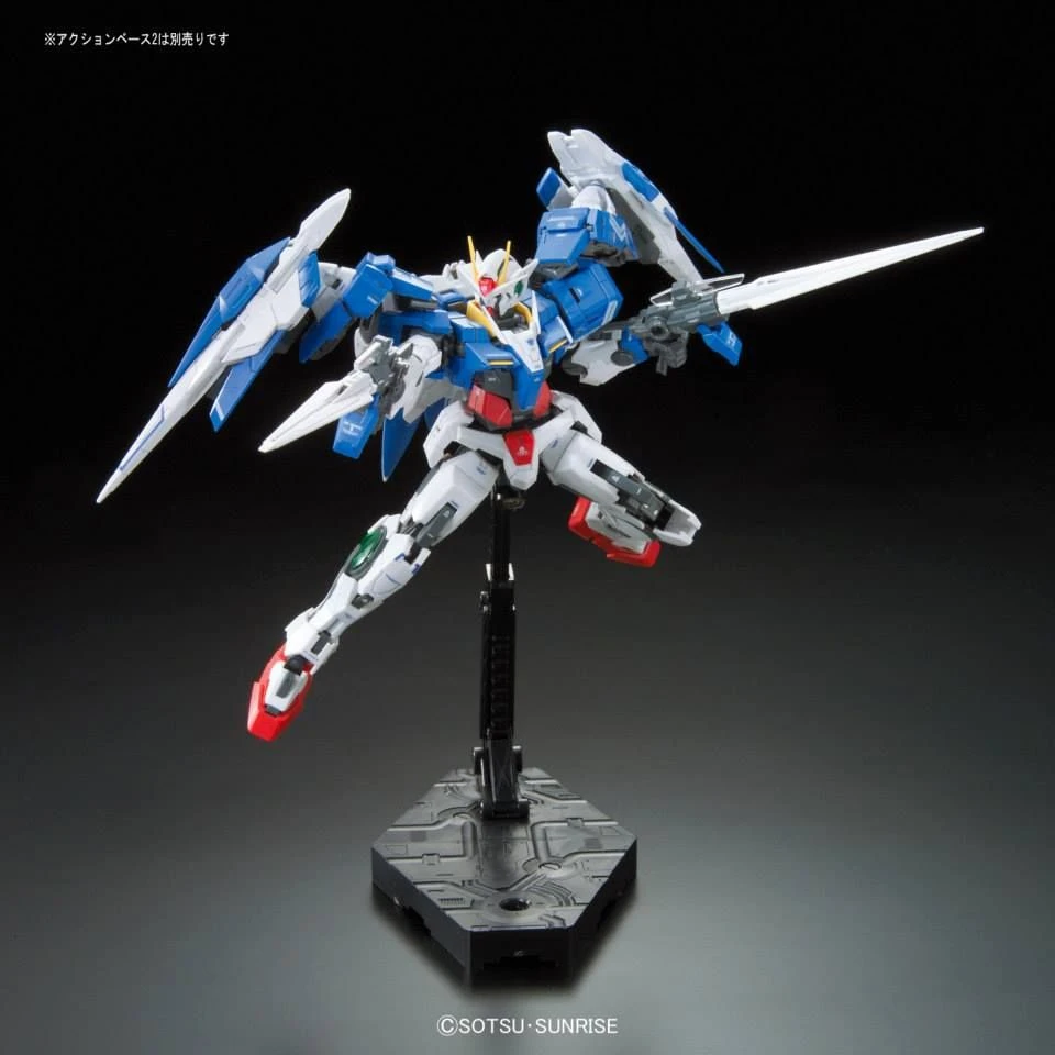 Bandai Gundam 1/144 RG #18 Gundam 00 GN-0000+GNR-010 00 Raiser Model Kit - Image 8