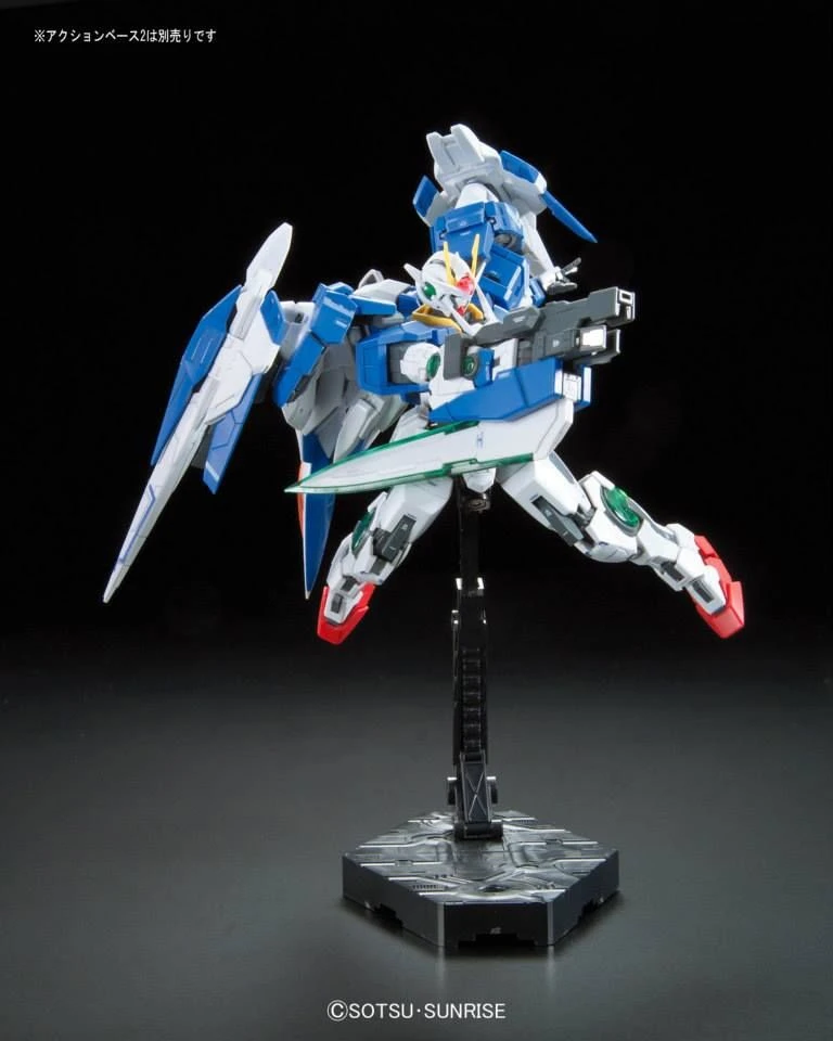 Bandai Gundam 1/144 RG #18 Gundam 00 GN-0000+GNR-010 00 Raiser Model Kit - Image 9