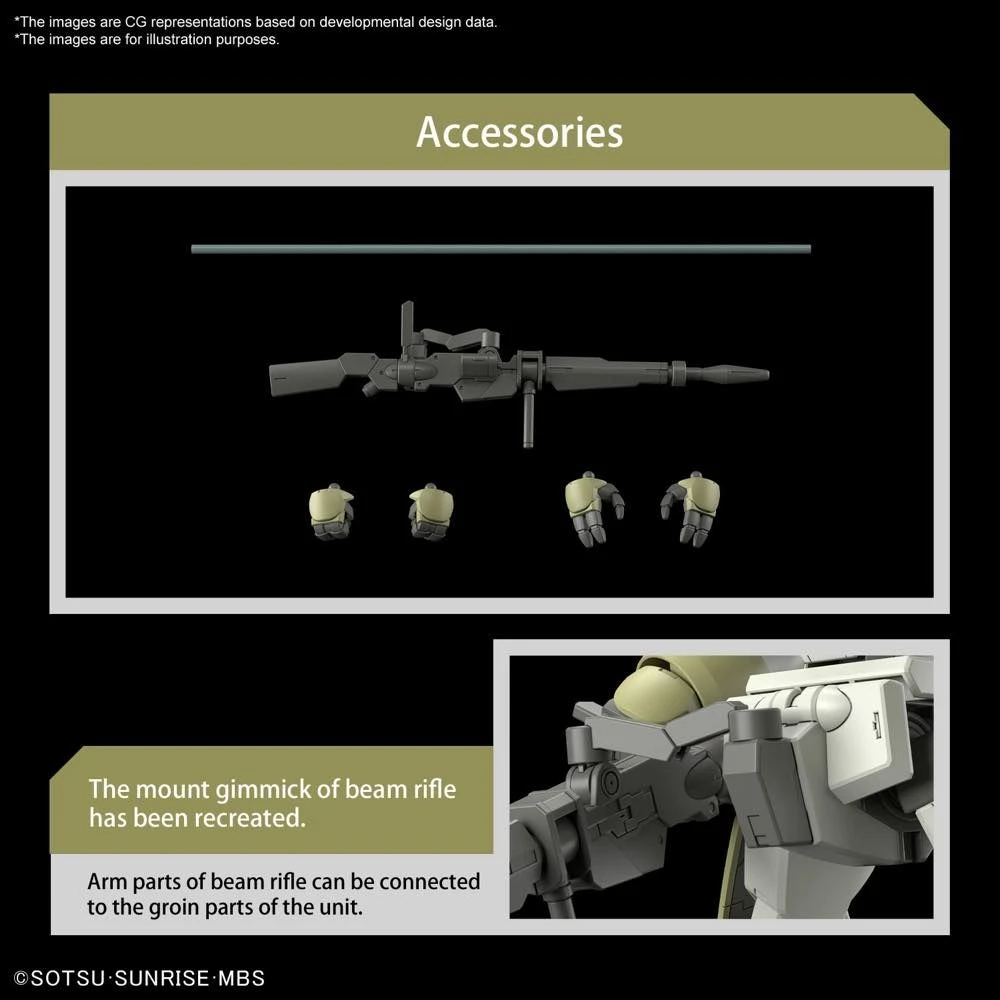 Bandai Gundam 1/144 HG WFM #06 MSJ-105CC Chuchu's Demi Trainer Model Kit - Image 10