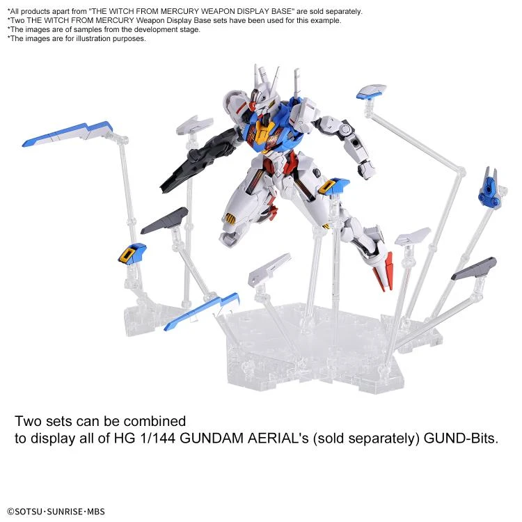Bandai Gundam 1/144 WFM The Witch From Mercury Weapon Display Base Stand Model Kit - Image 5