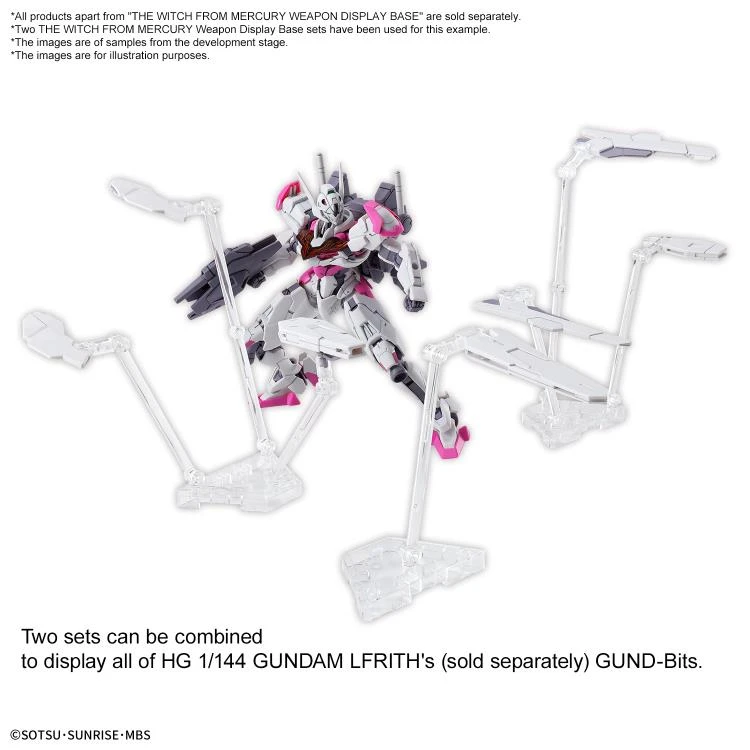 Bandai Gundam 1/144 WFM The Witch From Mercury Weapon Display Base Stand Model Kit - Image 6