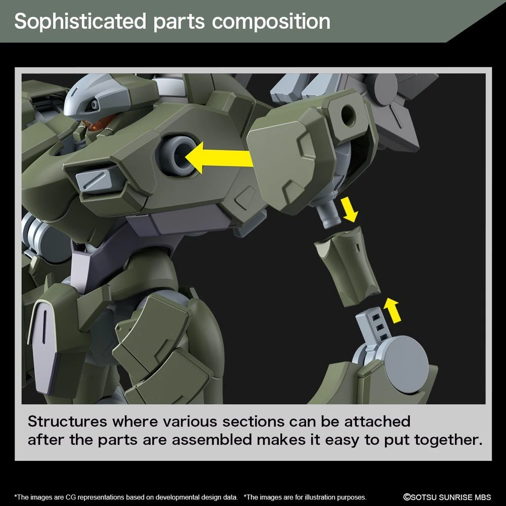 Bandai Gundam 1/144 HG WFM #20 F/D-20 Zowort Heavy Model Kit - Image 8