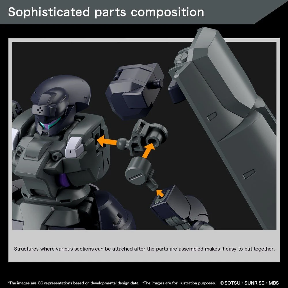 Bandai Gundam 1/144 HG WFM #21 MD-0031UL Dilanza Sol Model Kit - Image 9