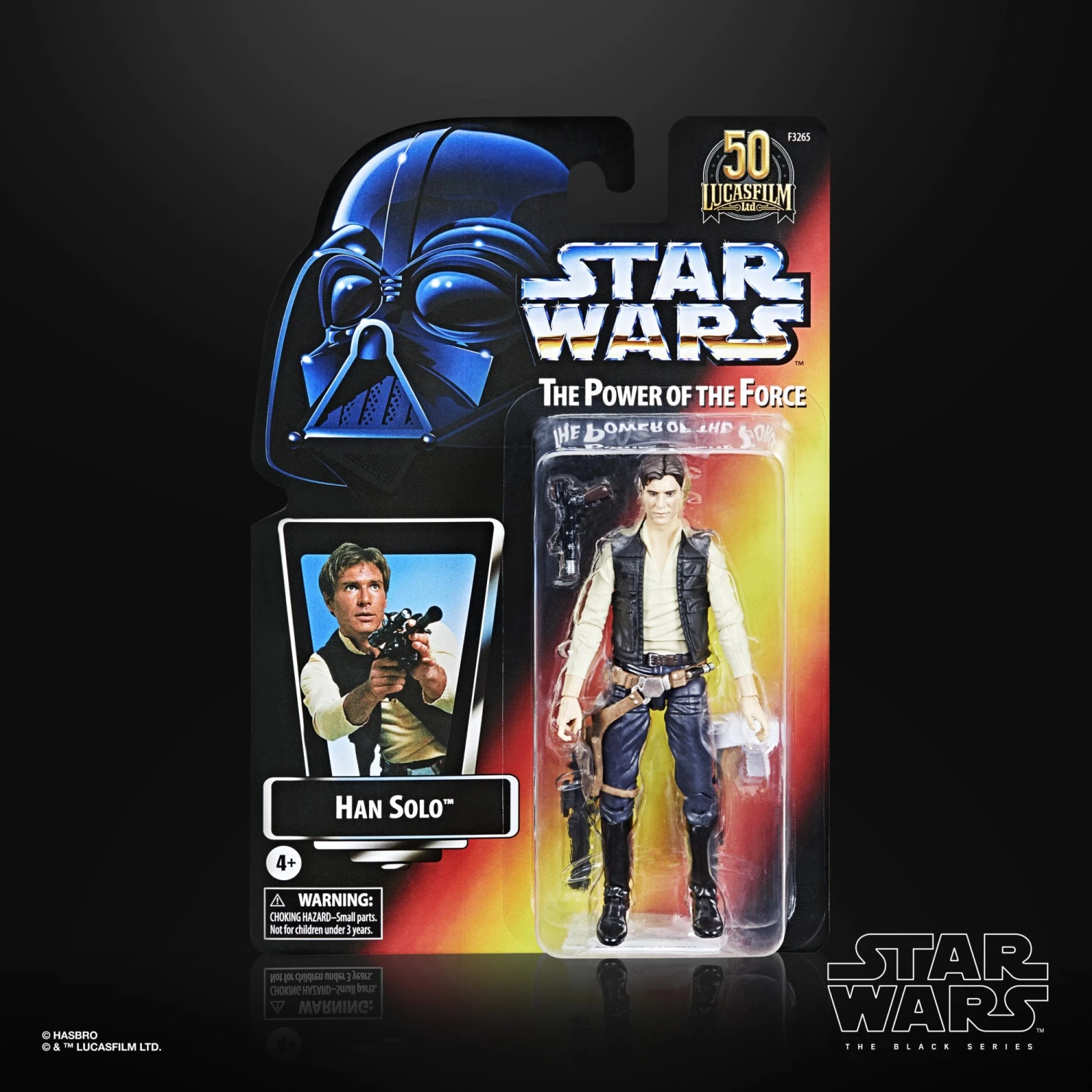 Hasbro Star Wars The Black Series Lucasfilm 50th Anniversary The Power Of The Force Han Solo 6 Inch Action Figure - Image 4
