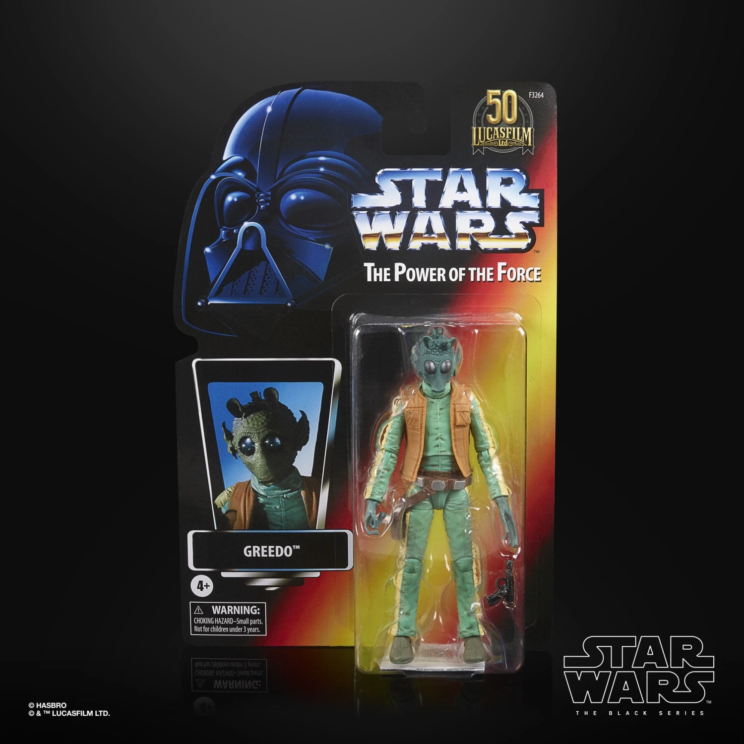 Hasbro Star Wars The Black Series Lucasfilm 50th Anniversary The Power Of The Force Greedo 6 Inch Action Figure - Image 4