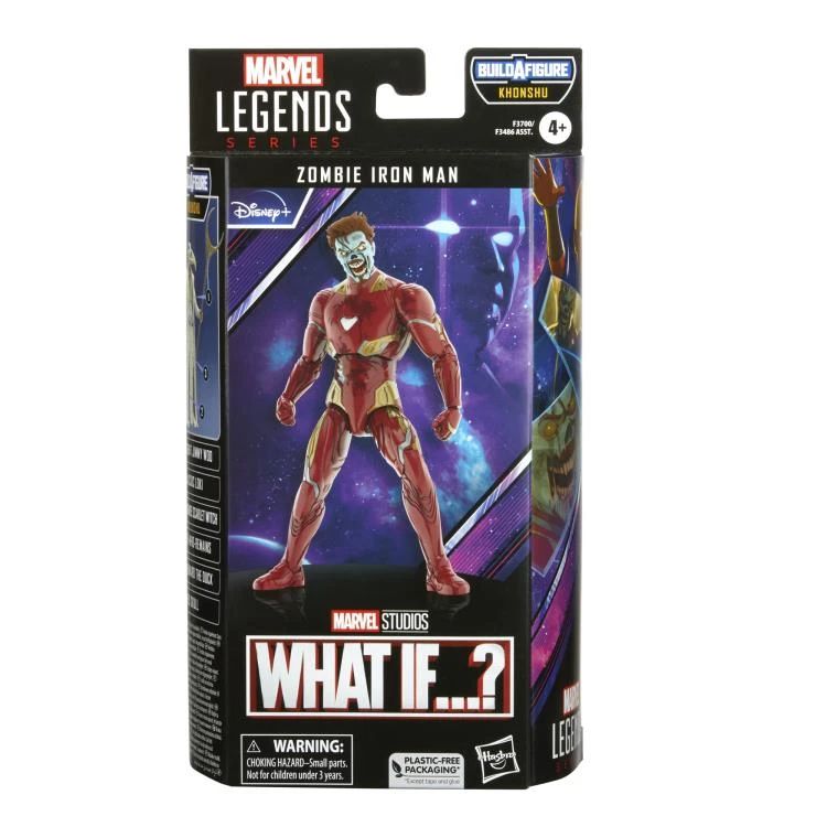Hasbro Marvel Legends Disney+ Wave 1 Zombie Iron Man (BAF Khonshu) Action Figure - Image 5