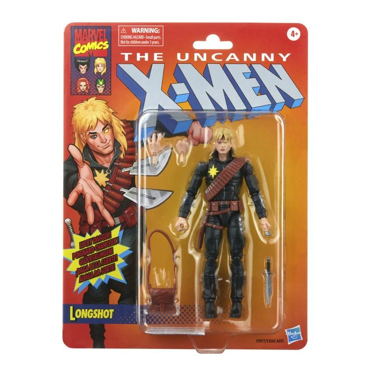 Hasbro Marvel Legends Retro Series Longshot The Uncanny X-Men Wave Action Figure - Image 6