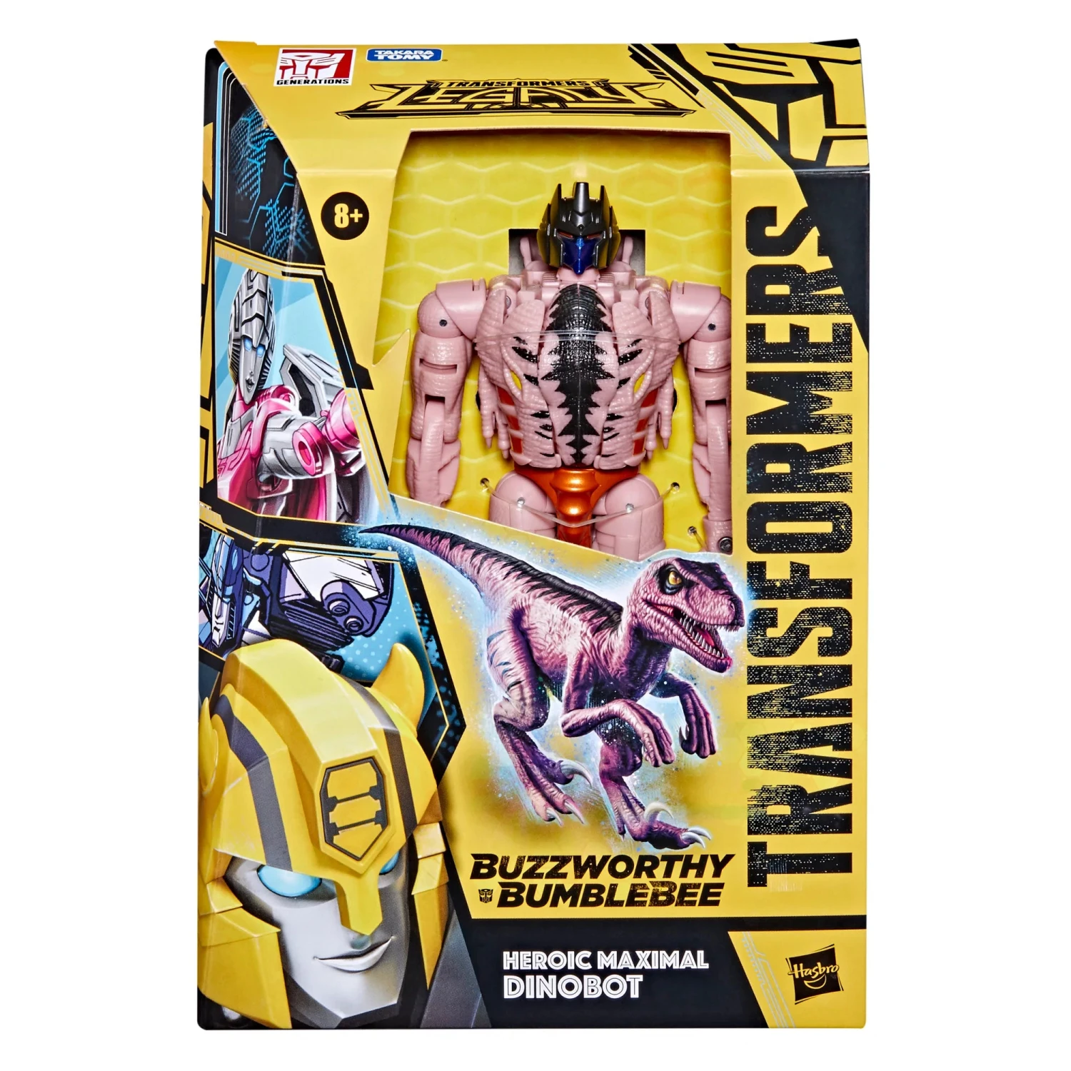 Hasbro Transformers Legacy Voyager Buzzworthy Bumblebee Heroic Maximal Dinobot Action Figure - Image 6