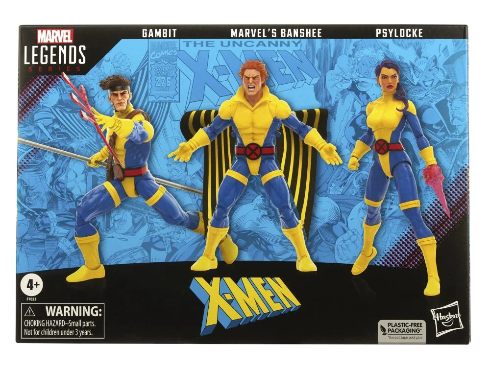 Hasbro Marvel Legends The Uncanny X-Men 60th Anniversary Banshee, Gambit And Psylocke 3-Pack Action Figure - Image 16