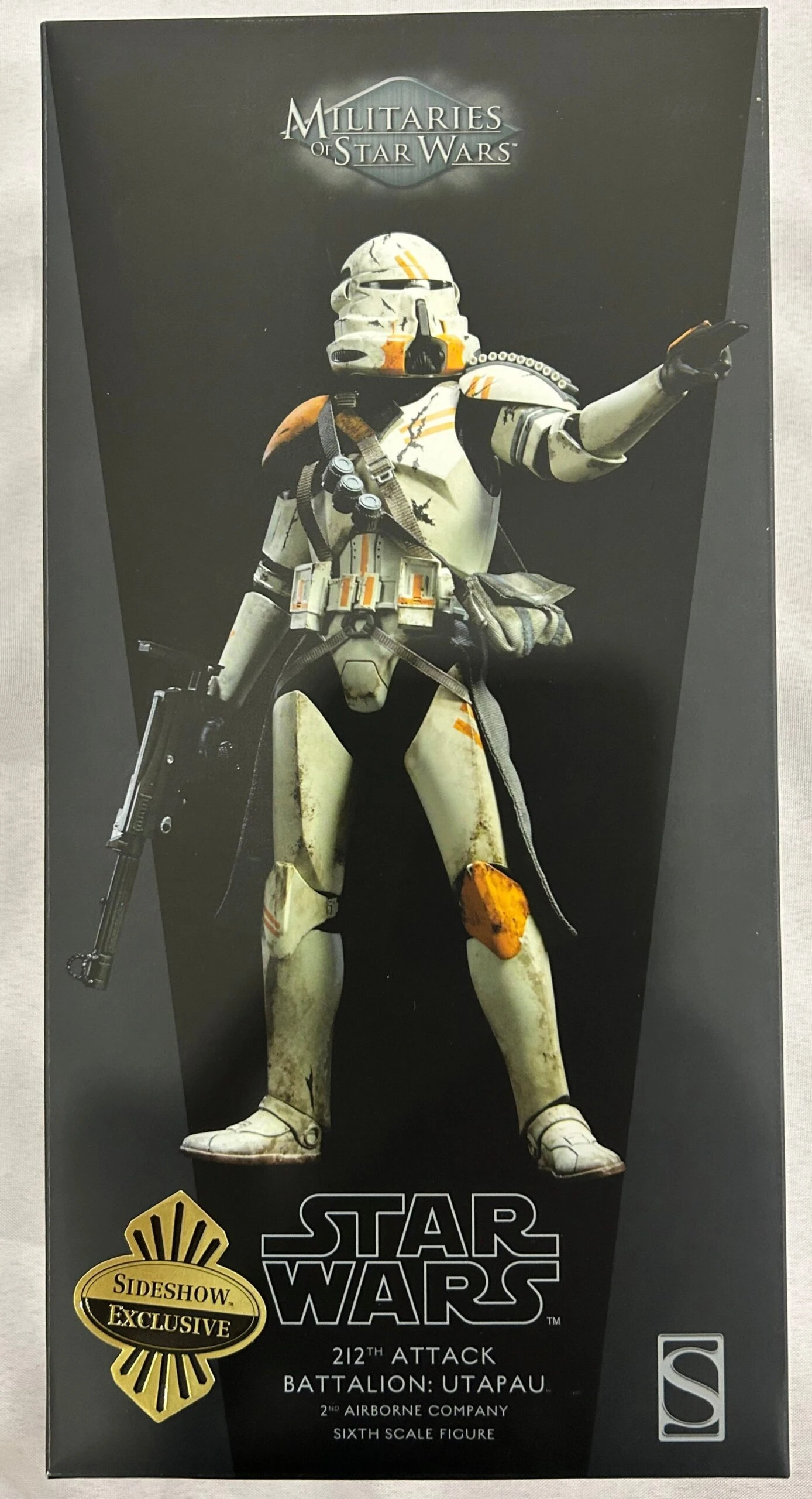 Sideshow Collectible 1/6 Star Wars Militaries Of Star Wars 212th Attack Battalion: Utapau (2nd Airborne Company) Sixth Scale Figure *Open Box*